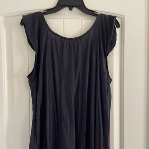 L Dark Gray Flowey Loft Tank